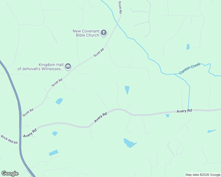 map of restaurants, bars, coffee shops, grocery stores, and more near 120 Cottonwood Tr in Canton