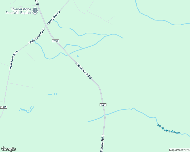 map of restaurants, bars, coffee shops, grocery stores, and more near 9245 Hallsboro Road South in Whiteville