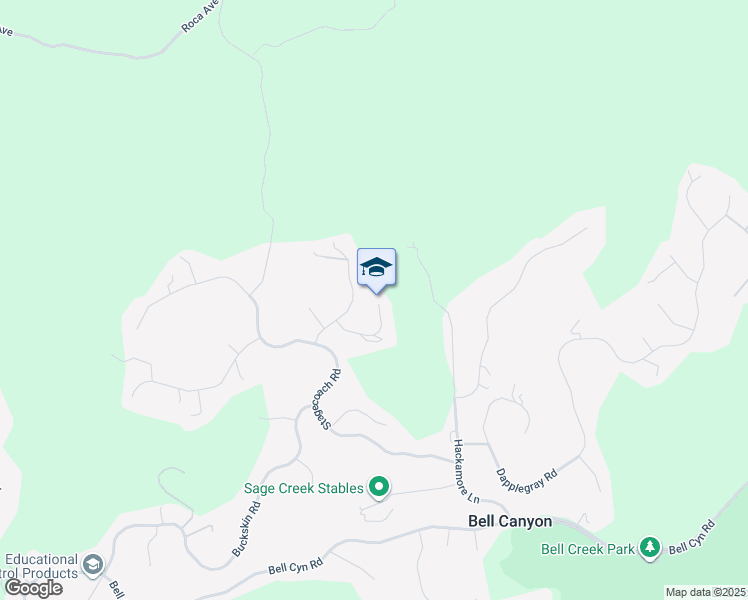 map of restaurants, bars, coffee shops, grocery stores, and more near 37 Sage Lane in Bell Canyon