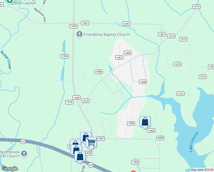 map of restaurants, bars, coffee shops, grocery stores, and more near 332 County Road 1319 in Cullman
