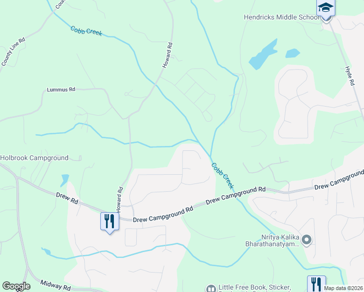 map of restaurants, bars, coffee shops, grocery stores, and more near 5035 Hamptons Club Drive in Alpharetta