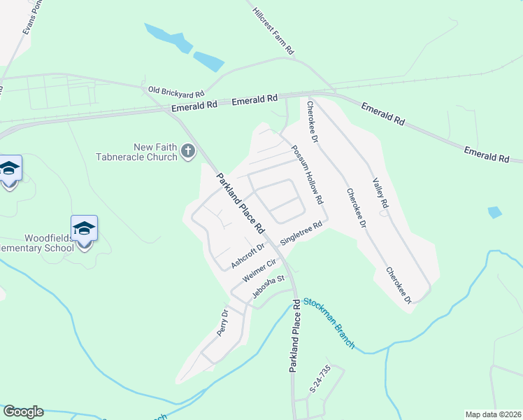 map of restaurants, bars, coffee shops, grocery stores, and more near 509 Parkland Place Road in Greenwood