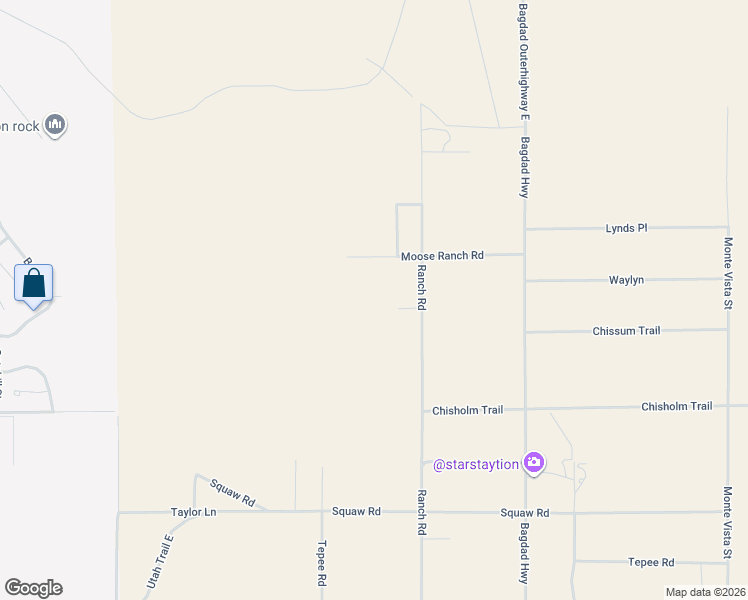 map of restaurants, bars, coffee shops, grocery stores, and more near 75022 Blue Ridge Road in Twentynine Palms