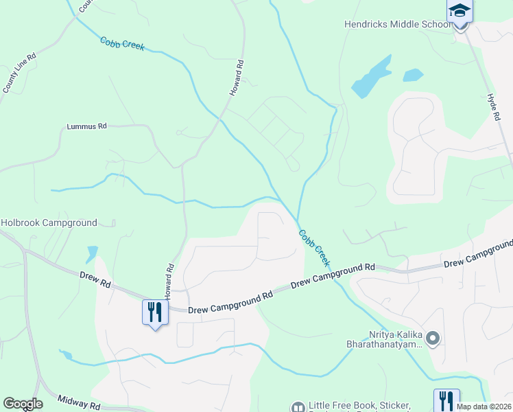 map of restaurants, bars, coffee shops, grocery stores, and more near 5035 Hamptons Club Drive in Alpharetta