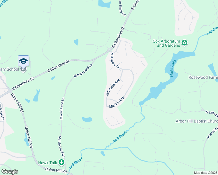 map of restaurants, bars, coffee shops, grocery stores, and more near 922 Mill Creek Avenue in Canton