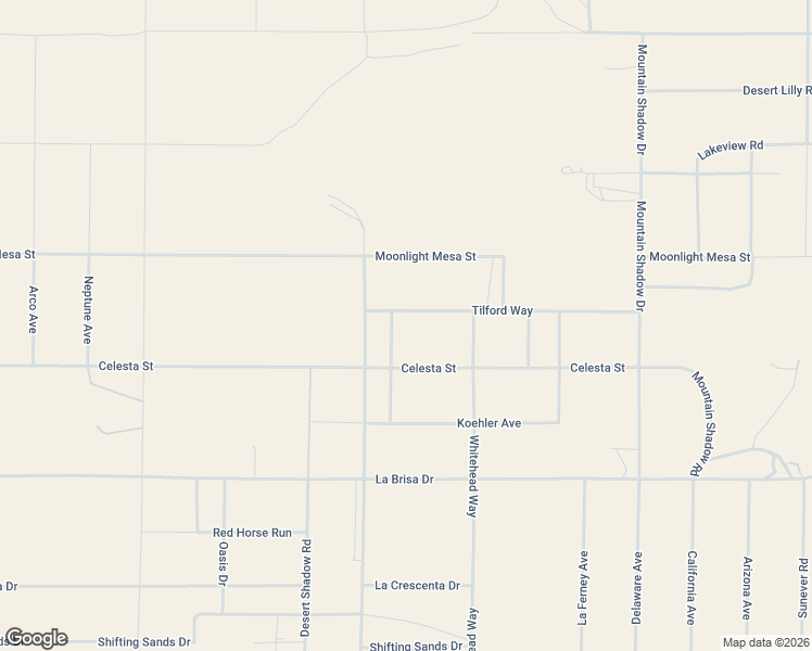 map of restaurants, bars, coffee shops, grocery stores, and more near 63413 Tilford Way in Joshua Tree