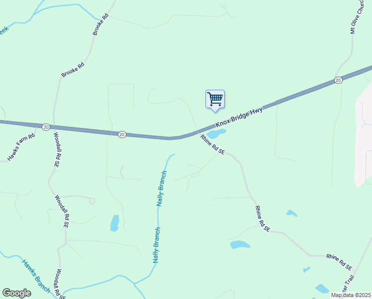 map of restaurants, bars, coffee shops, grocery stores, and more near 420 Knox Bridge Highway in White