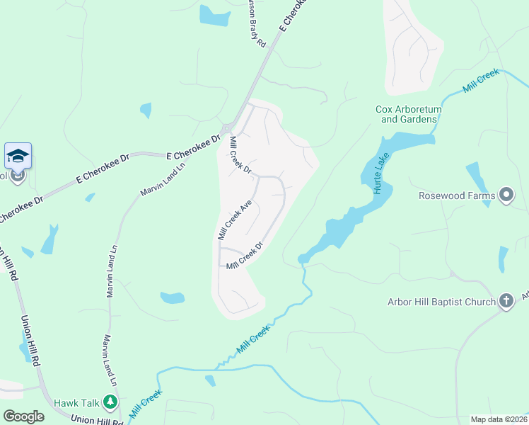 map of restaurants, bars, coffee shops, grocery stores, and more near 609 Wiley Court in Canton