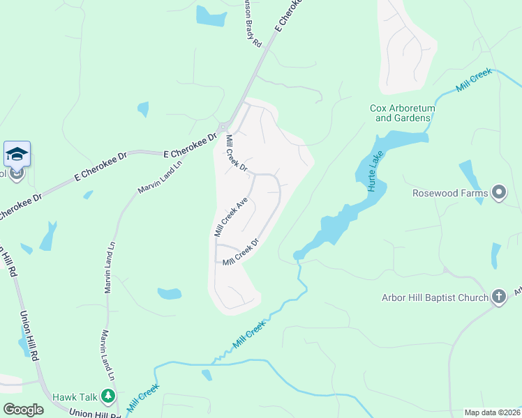 map of restaurants, bars, coffee shops, grocery stores, and more near 609 Wiley Court in Canton