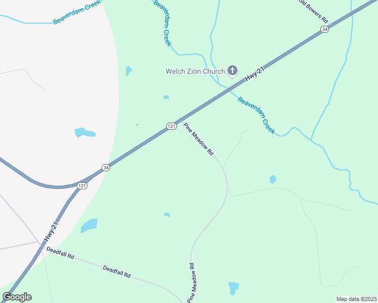 map of restaurants, bars, coffee shops, grocery stores, and more near 899 Pine Meadow Road in Newberry