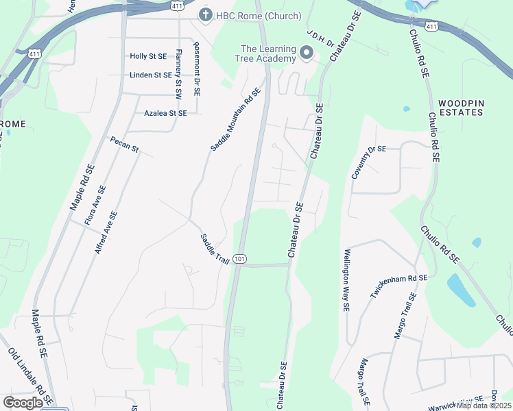 map of restaurants, bars, coffee shops, grocery stores, and more near 2 Saddlebrook Drive in Rome