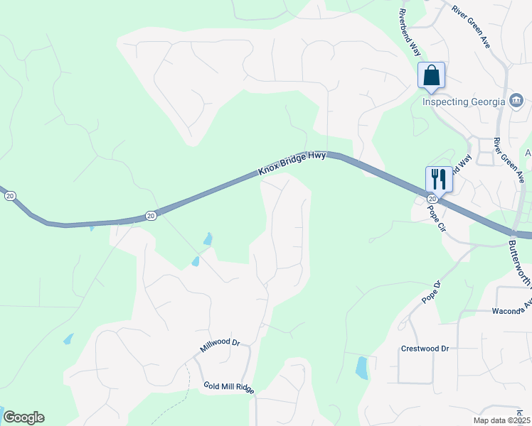 map of restaurants, bars, coffee shops, grocery stores, and more near 429 Gold Crossing in Canton