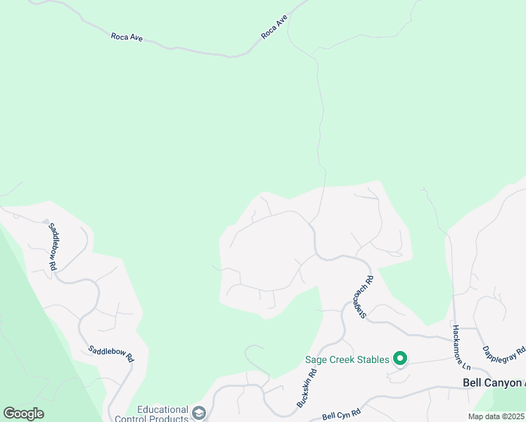 map of restaurants, bars, coffee shops, grocery stores, and more near 5 Wagon Lane in Bell Canyon