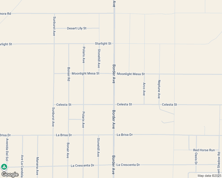 map of restaurants, bars, coffee shops, grocery stores, and more near 2110 Border Avenue in Joshua Tree