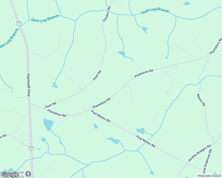 map of restaurants, bars, coffee shops, grocery stores, and more near 1160 Plantation Road in Elberton