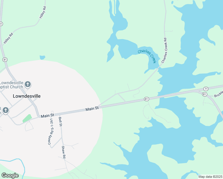 map of restaurants, bars, coffee shops, grocery stores, and more near Charlies Creek Road in Iva