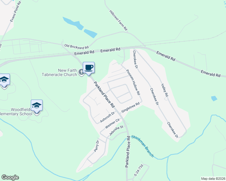 map of restaurants, bars, coffee shops, grocery stores, and more near 203 Windmill Circle in Greenwood