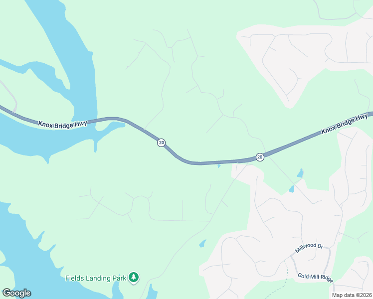 map of restaurants, bars, coffee shops, grocery stores, and more near 6575 Knox Bridge Highway in Canton