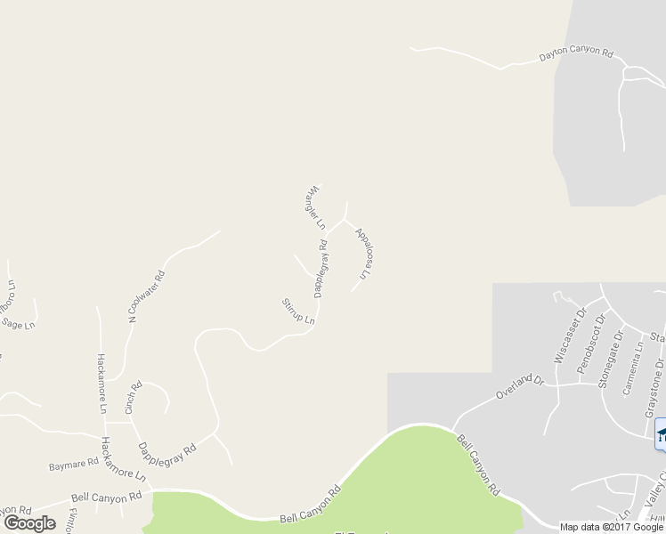 map of restaurants, bars, coffee shops, grocery stores, and more near 170 Dapplegray Road in Bell Canyon