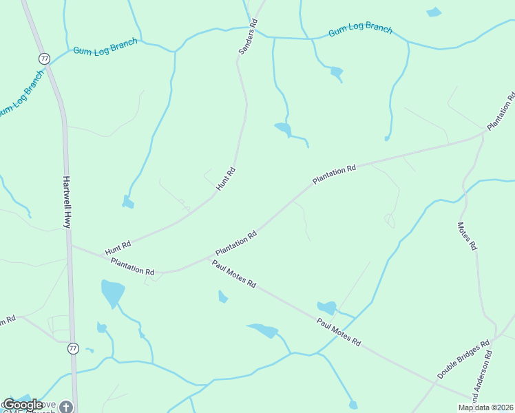map of restaurants, bars, coffee shops, grocery stores, and more near 1160 Plantation Road in Elberton
