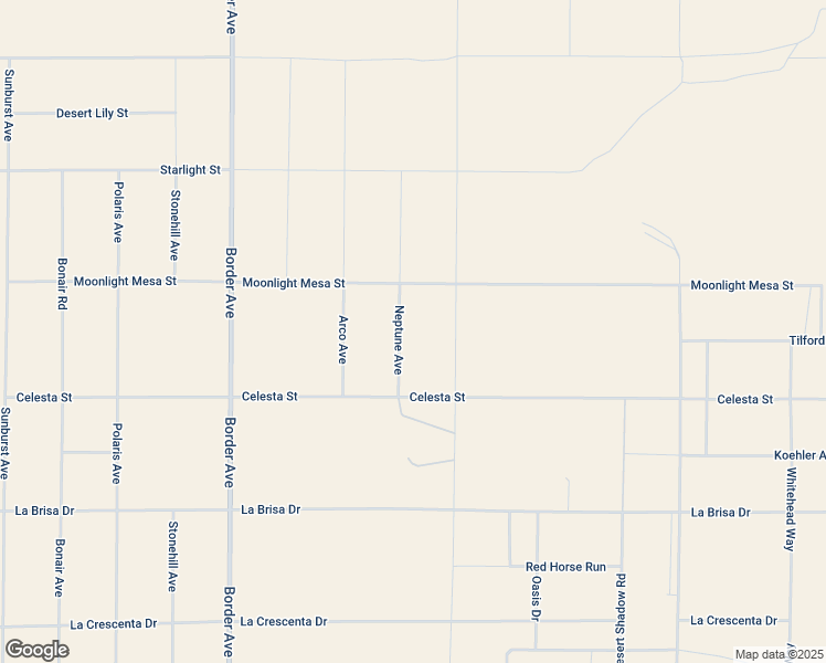 map of restaurants, bars, coffee shops, grocery stores, and more near 2183 Neptune Avenue in Joshua Tree