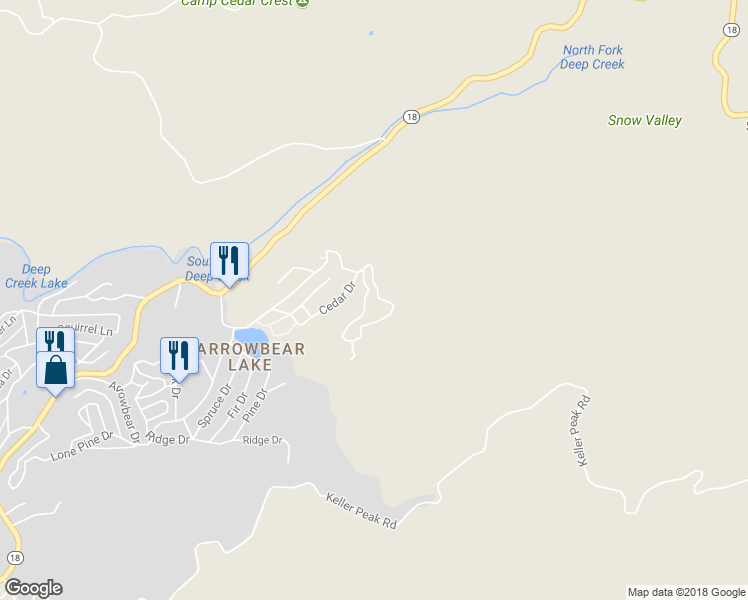 map of restaurants, bars, coffee shops, grocery stores, and more near 2190 Tank Road in San Bernardino County