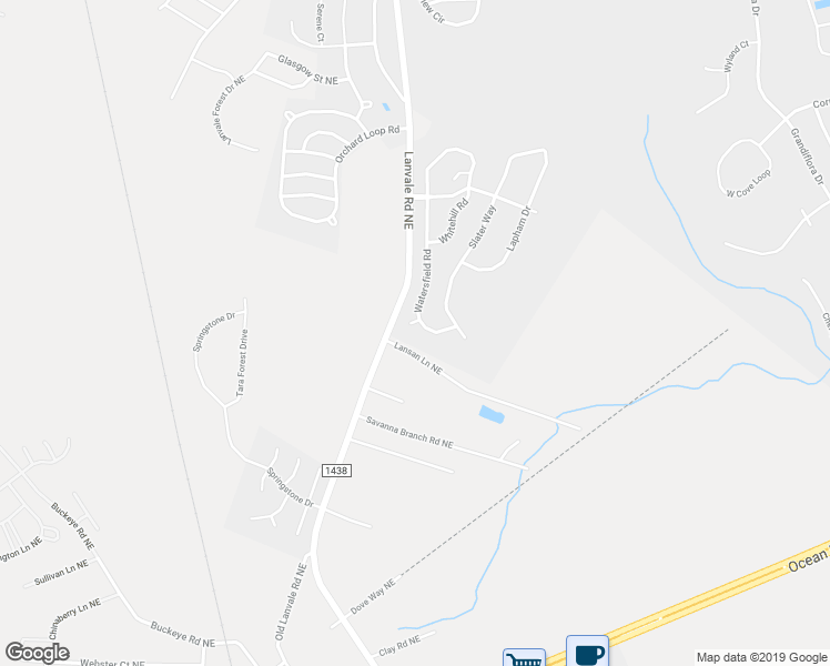 map of restaurants, bars, coffee shops, grocery stores, and more near 104 Tillington court in Leland