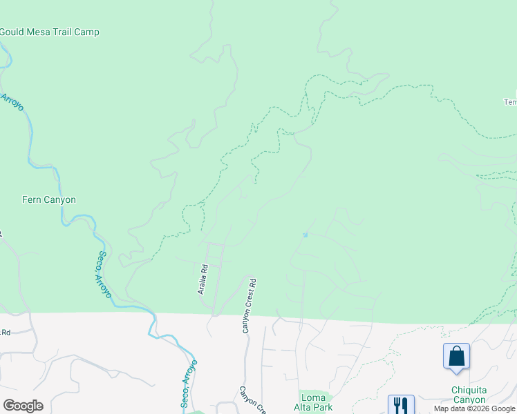 map of restaurants, bars, coffee shops, grocery stores, and more near 4487 Rising Hill Road in Altadena