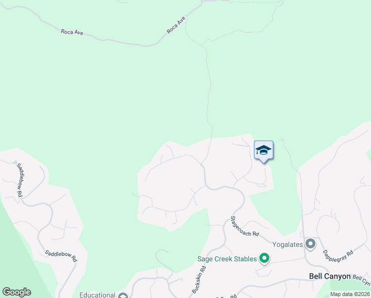 map of restaurants, bars, coffee shops, grocery stores, and more near 117 Stagecoach Road in Bell Canyon