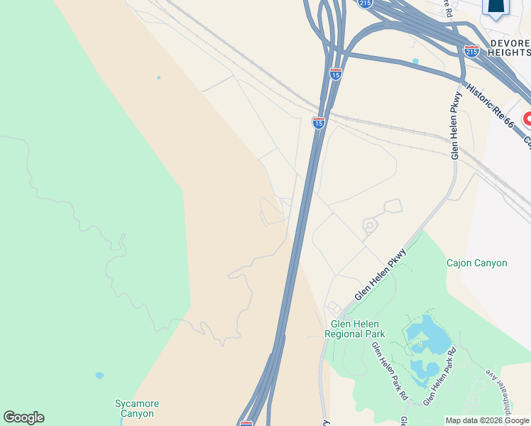 map of restaurants, bars, coffee shops, grocery stores, and more near 2234 Glen Helen Road in San Bernardino