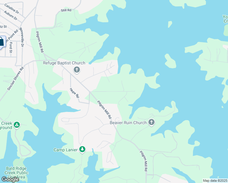 map of restaurants, bars, coffee shops, grocery stores, and more near 3816 Tamiami Trail in Cumming