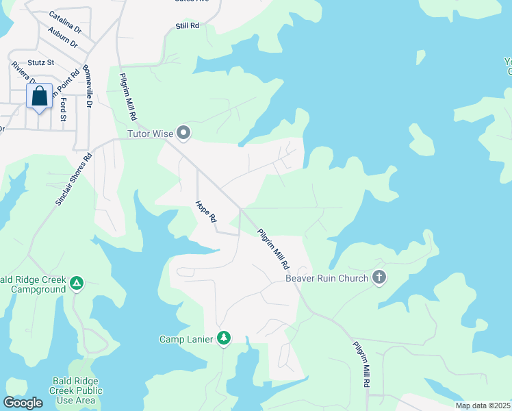 map of restaurants, bars, coffee shops, grocery stores, and more near 3735 Tamiami Trail in Cumming