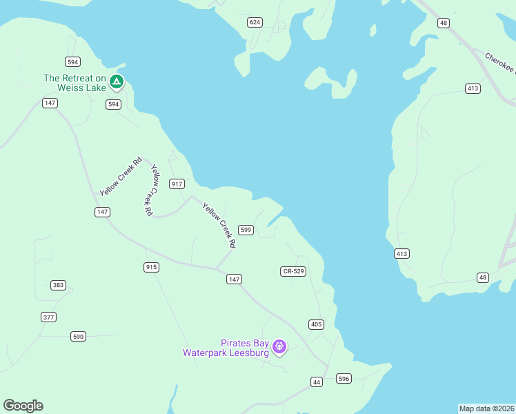 map of restaurants, bars, coffee shops, grocery stores, and more near 261 County Road 599 in Leesburg