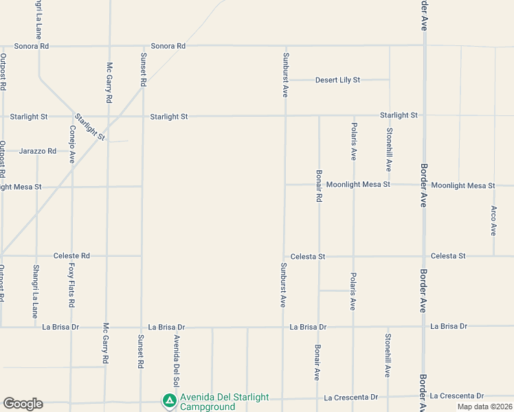 map of restaurants, bars, coffee shops, grocery stores, and more near 2100-2298 Sunburst Avenue in Joshua Tree