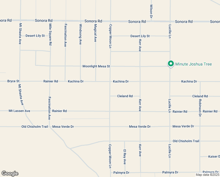 map of restaurants, bars, coffee shops, grocery stores, and more near Enchanted Road in San Bernardino County