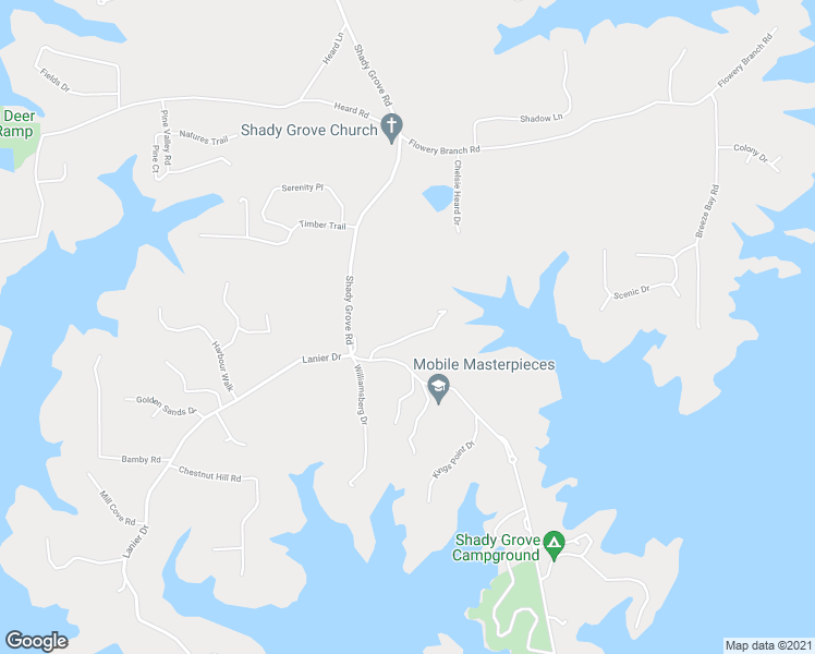 map of restaurants, bars, coffee shops, grocery stores, and more near 7425 Shadburn Ferry Road in Cumming