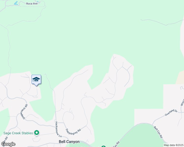 map of restaurants, bars, coffee shops, grocery stores, and more near 78 North Coolwater Road in Bell Canyon