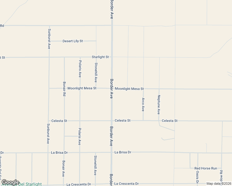 map of restaurants, bars, coffee shops, grocery stores, and more near 2111 Border Avenue in Joshua Tree