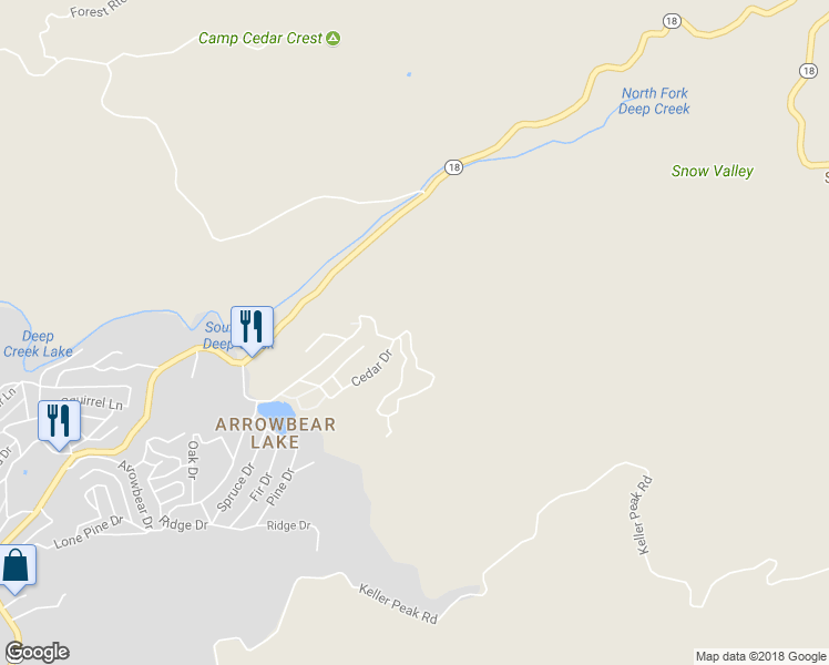 map of restaurants, bars, coffee shops, grocery stores, and more near 2131 Tank Road in Apple Valley