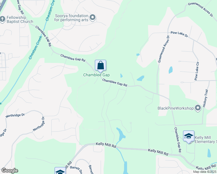 map of restaurants, bars, coffee shops, grocery stores, and more near 1793 Johnson Road in Cumming