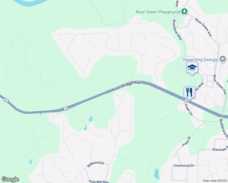 map of restaurants, bars, coffee shops, grocery stores, and more near 908 Fox Croft Place in Canton