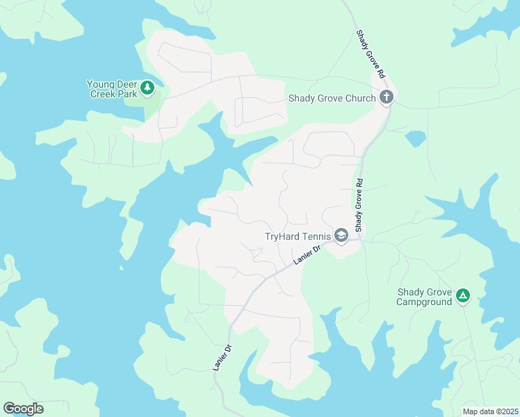 map of restaurants, bars, coffee shops, grocery stores, and more near 7640 Harbour Walk in Cumming