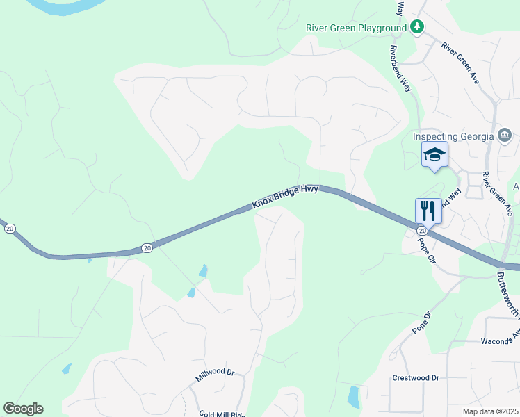 map of restaurants, bars, coffee shops, grocery stores, and more near 908 Fox Croft Place in Canton