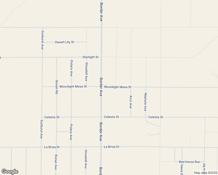 map of restaurants, bars, coffee shops, grocery stores, and more near 2111 Border Avenue in Joshua Tree