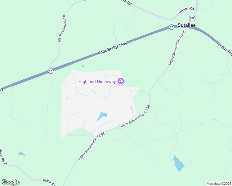 map of restaurants, bars, coffee shops, grocery stores, and more near 314 Poplar Trail in White