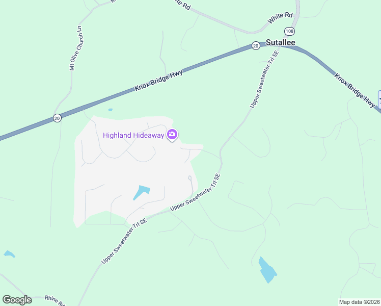 map of restaurants, bars, coffee shops, grocery stores, and more near 2289 Upper Sweetwater Trail in White