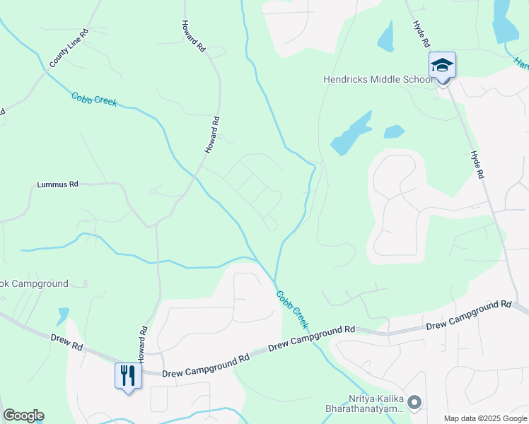 map of restaurants, bars, coffee shops, grocery stores, and more near 5530 Lacebark Pine Ct in Cumming