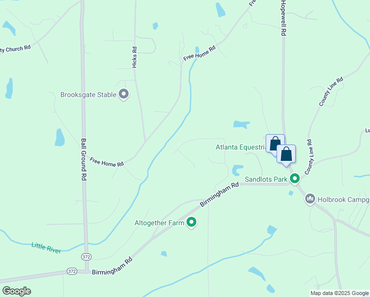 map of restaurants, bars, coffee shops, grocery stores, and more near 119 Birmingham Walk in Alpharetta