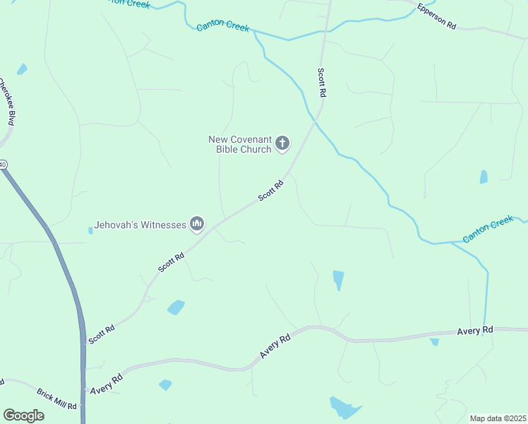 map of restaurants, bars, coffee shops, grocery stores, and more near 830 Scott Road in Canton
