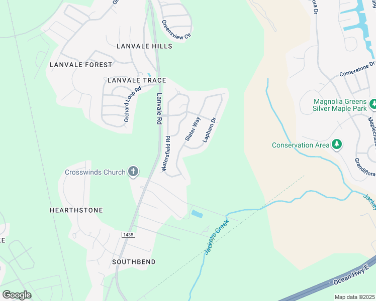 map of restaurants, bars, coffee shops, grocery stores, and more near 2008 Lapham Drive in Leland